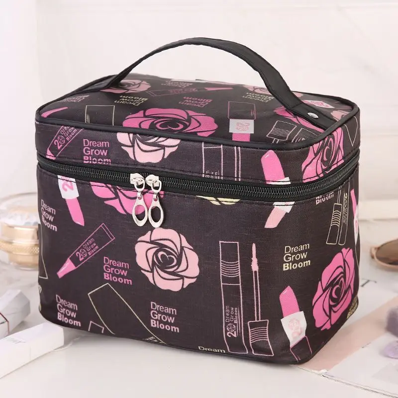 Tas Cuci Travel Portabel Dompet Penyimpanan Makeup Tahan Air Transparan Wanita Organizer Kosmetik Kapasitas Besar Kecantikan