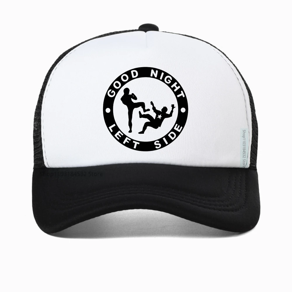 

Good Night Left Side Graphic baseball cap Casual Fashion for men women hat Breathable sun hats adjustable mesh snapback hat