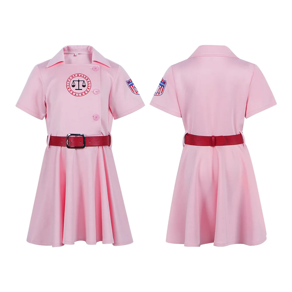 

Movie A League of Their Own Pink Uniform Cosplay Costume Girl Baseball Uniform Halloween Carnival Cosplay Customized Clothes
