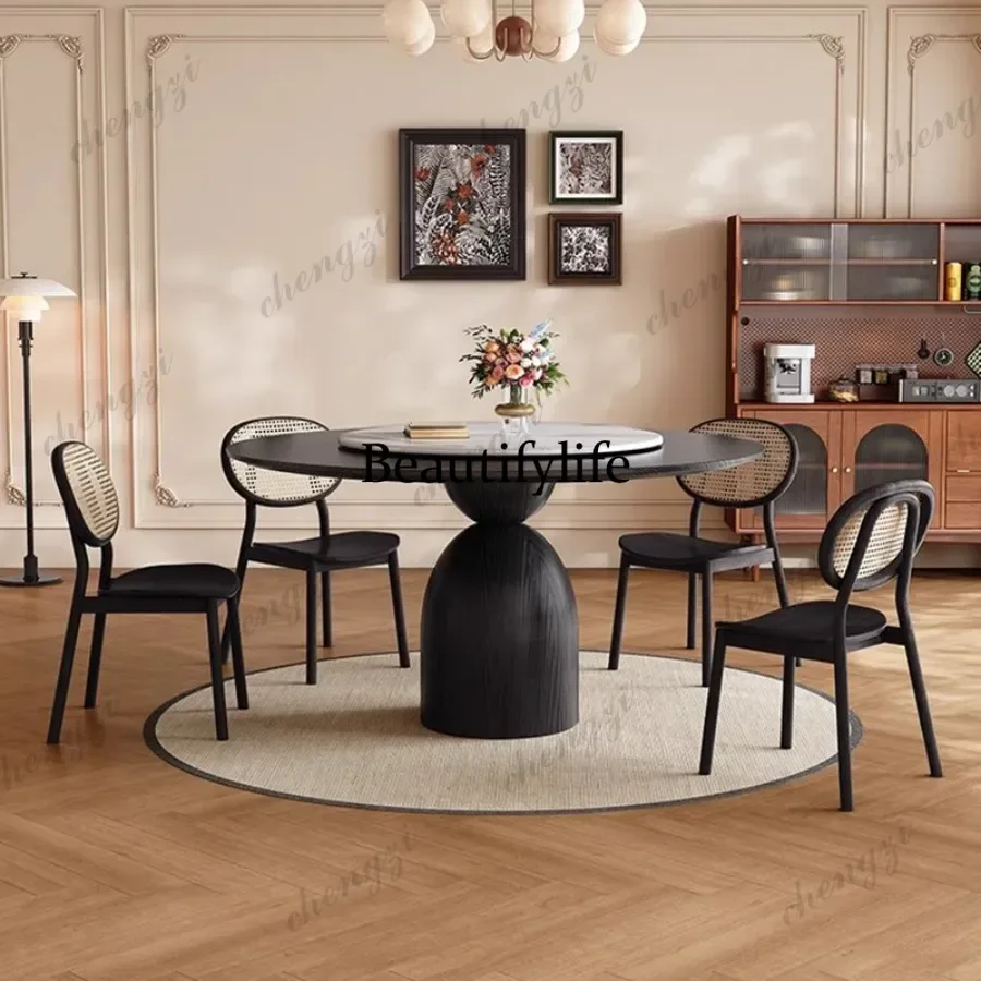 French Retro Wabi-sabi Dining Tables Minimalist Dining Tables Small Apartment Retro Classic Home Furniture Tavoli Da Pranzo