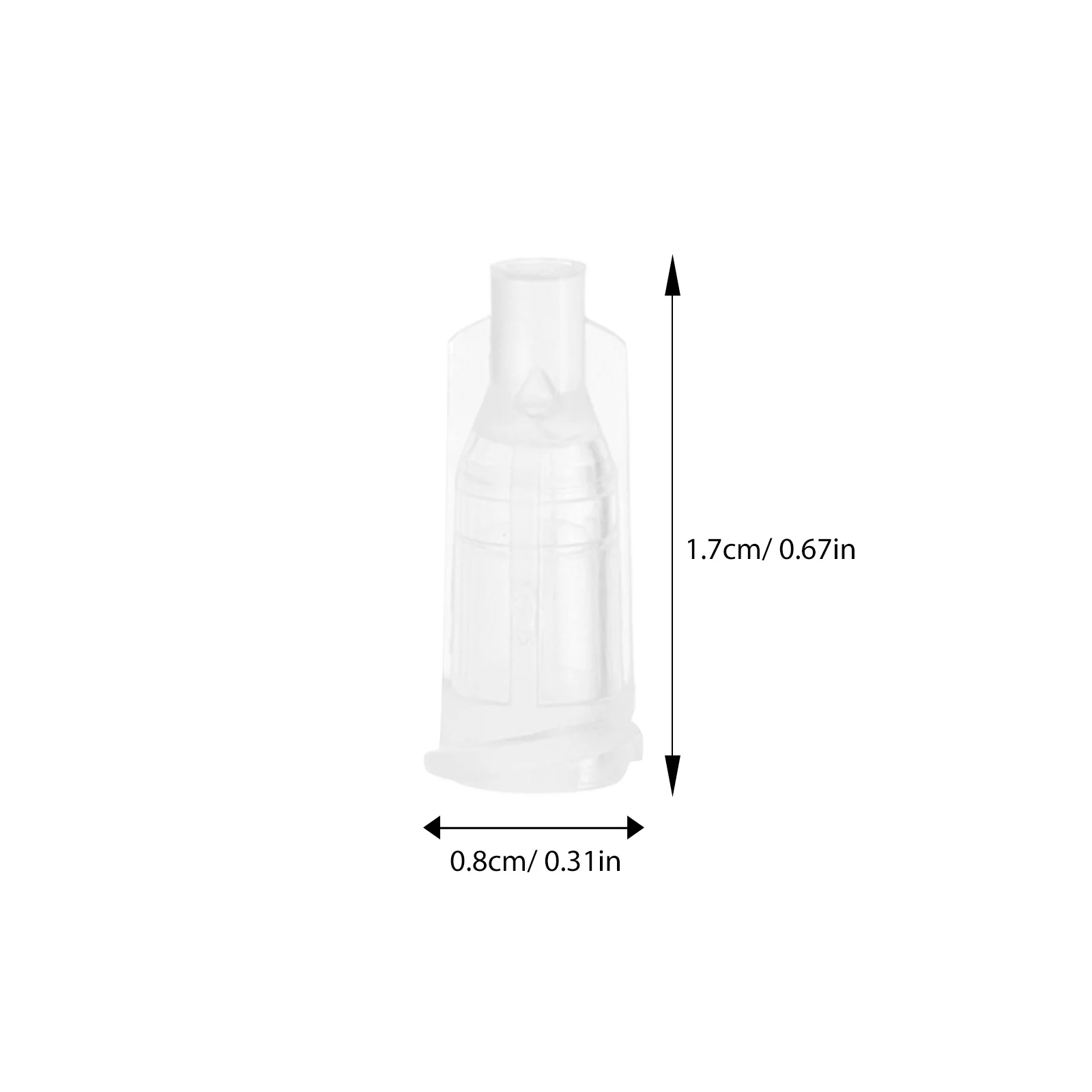 100Pcs Syringe Cap Plastic Screw Type Leak-Proof Replacement Tips for Medical Laboratory Industrial Application