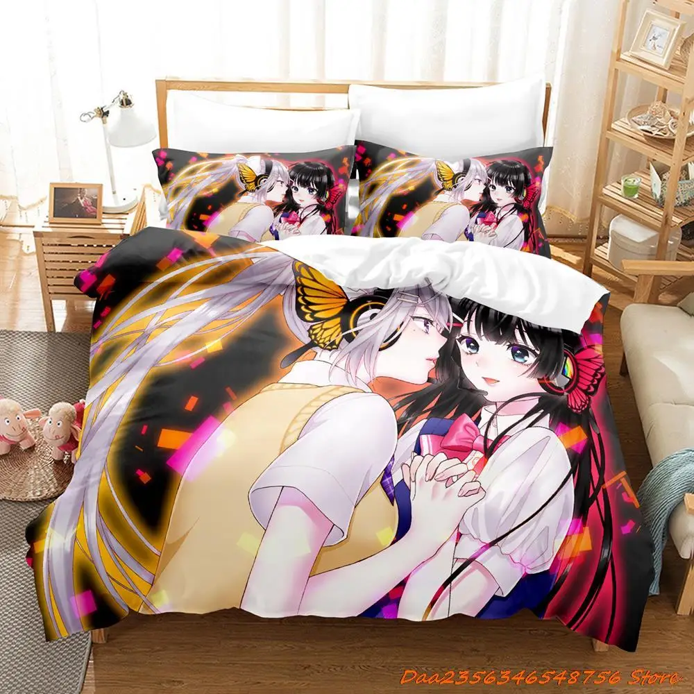 2025 Personelity Virtual Youtuber Tsukino Mito Bedding Set Cartoon Anime three-piece set Adult Kid Bedroom Duvetcover Sets 3D Ka