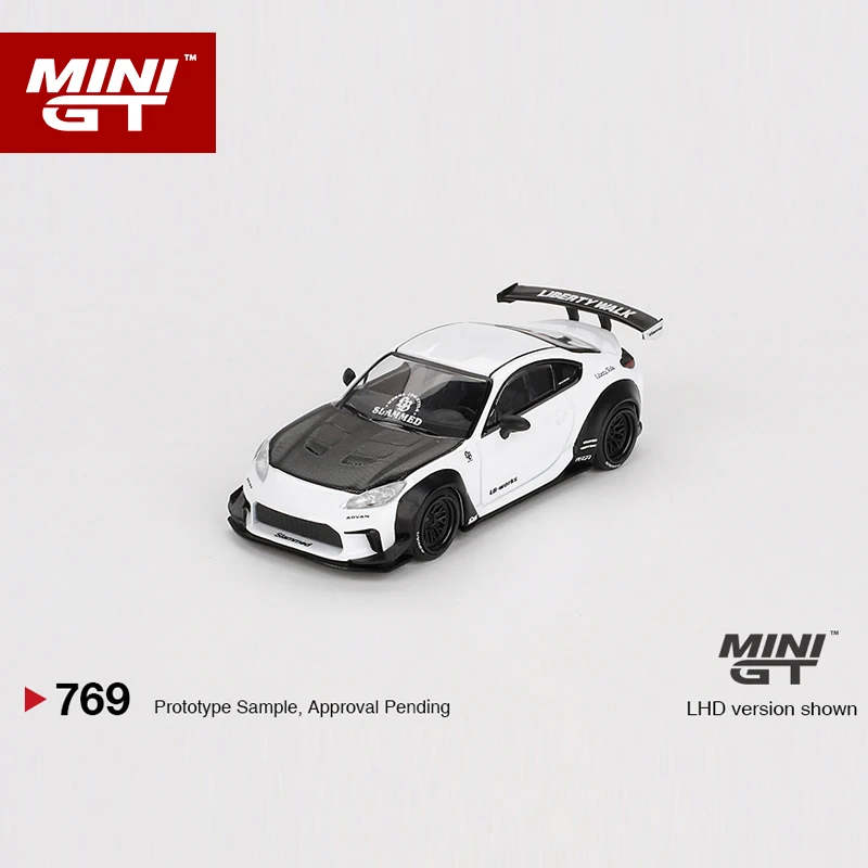 MINIGT 1:64 White GR86 LB★Nation  alloy car model 769