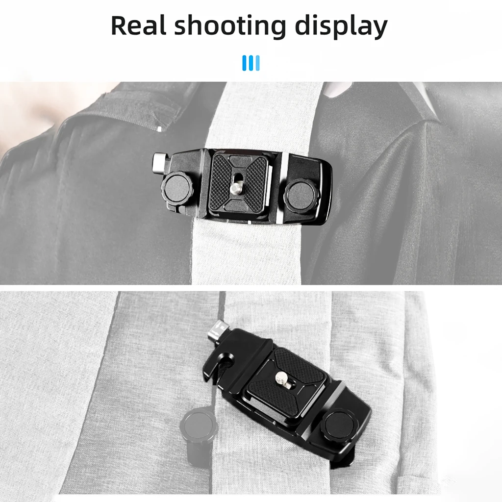 Rucksack Kamera Clip Halterung Strap Clamp Universal Quick Release Platte Für Sony Nikon Canon DSLR Kamera für GoPro 13 Insta360 X5 – Detail 10