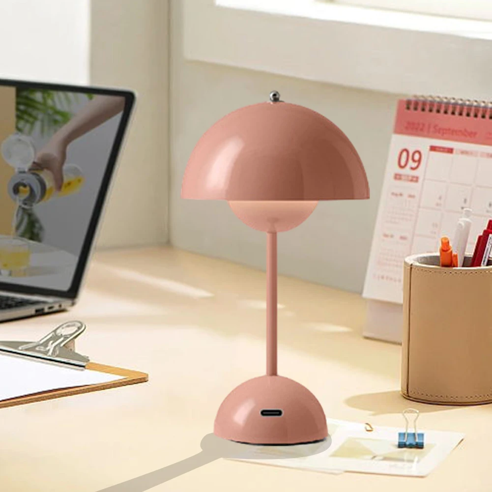 Mushroom Table Lamp Desk Lamp Touch Portable Lamp LED Rechargeable Night Light for Room Bedroom Home Decoration Gifts Table Lamp