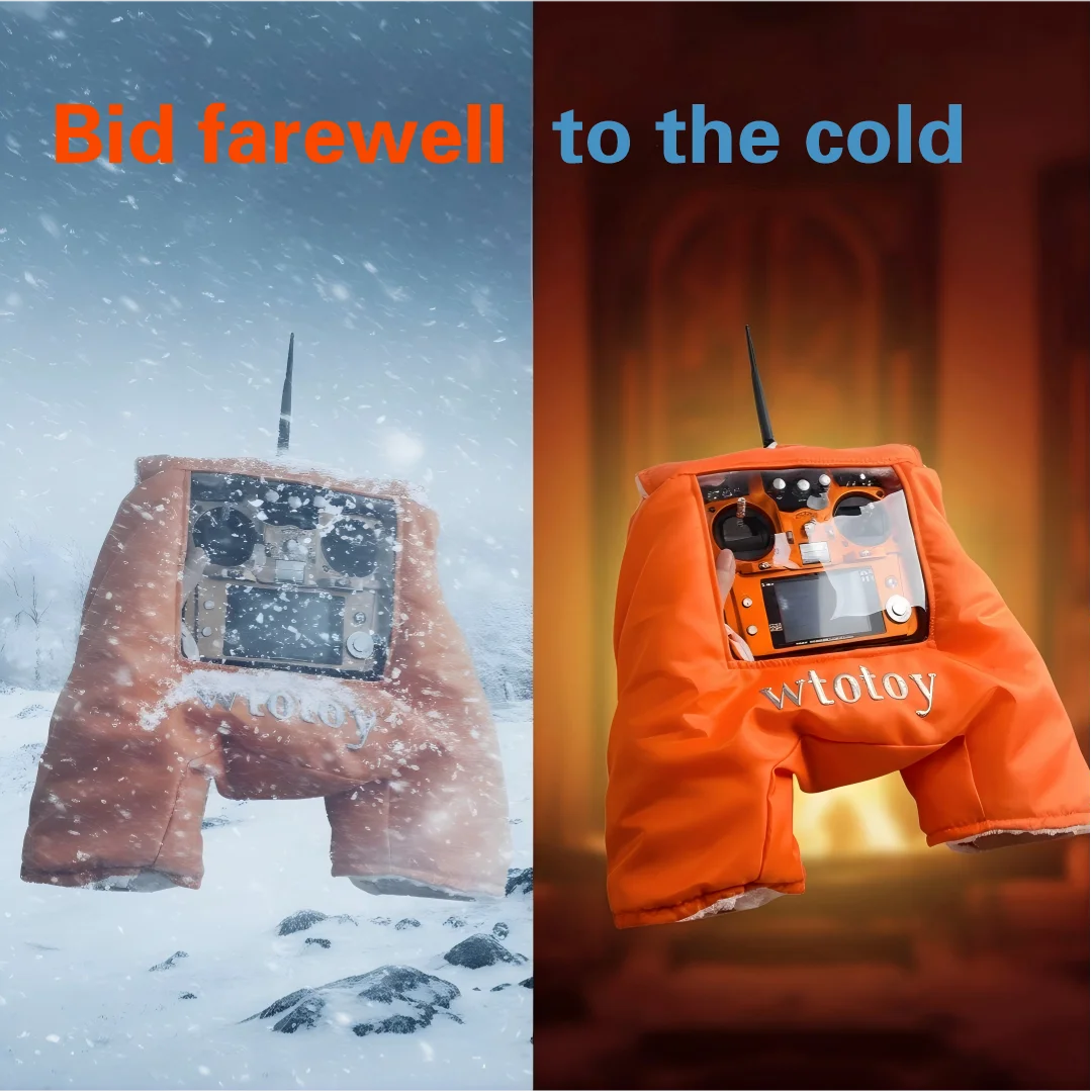 

Remote Control Warm Gloves Transmitter Shield & Hand Protector for Winter Outdoor Drone FPV Flying Cold-Proof Cover Warmer