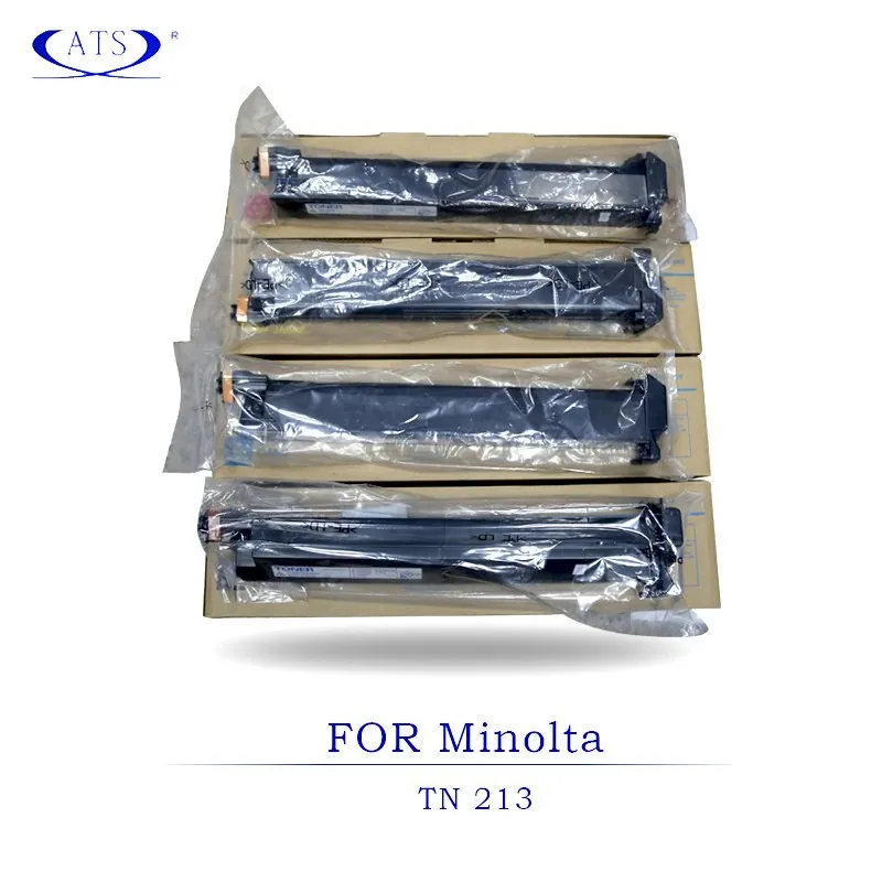 4PCS/Set TN214 TN314 TN213 TN Toner Cartridge For Konica Minolta Bizhub C253 C203 C200 C210 C200E C353 C7720 C7721 Toner Powder