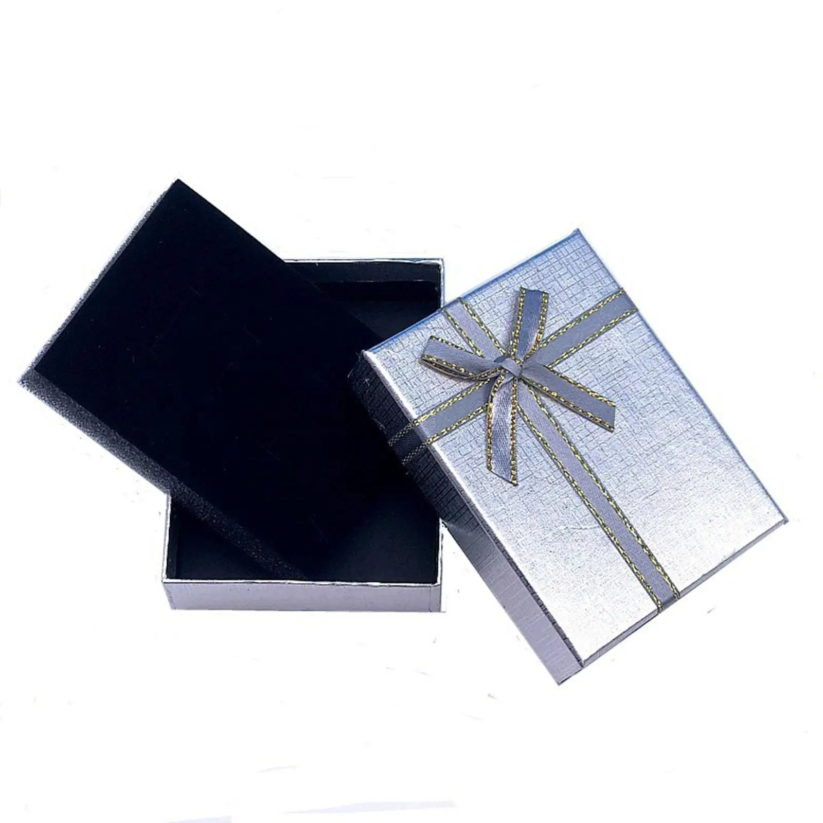 

Jewelry Display Box Small Portable Organizer Velvet Interior Jewelry Holder for Rings Earrings for Gift Packaging