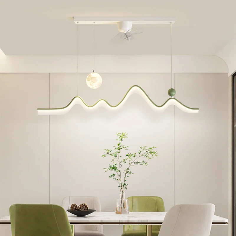 Plafonnier LED suspendu en acrylique blanc, design moderne, éclairage d'intérieur, luminaire décoratif de plafond, idéal pour une cuisine ou une salle à manger