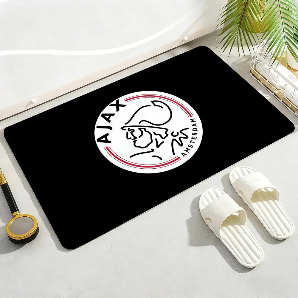 Amsterdamsche Football Club Ajax Vloermat Zachte verdikte antislipdeurmat voor woonkamer Home Decor Flanel tapijten