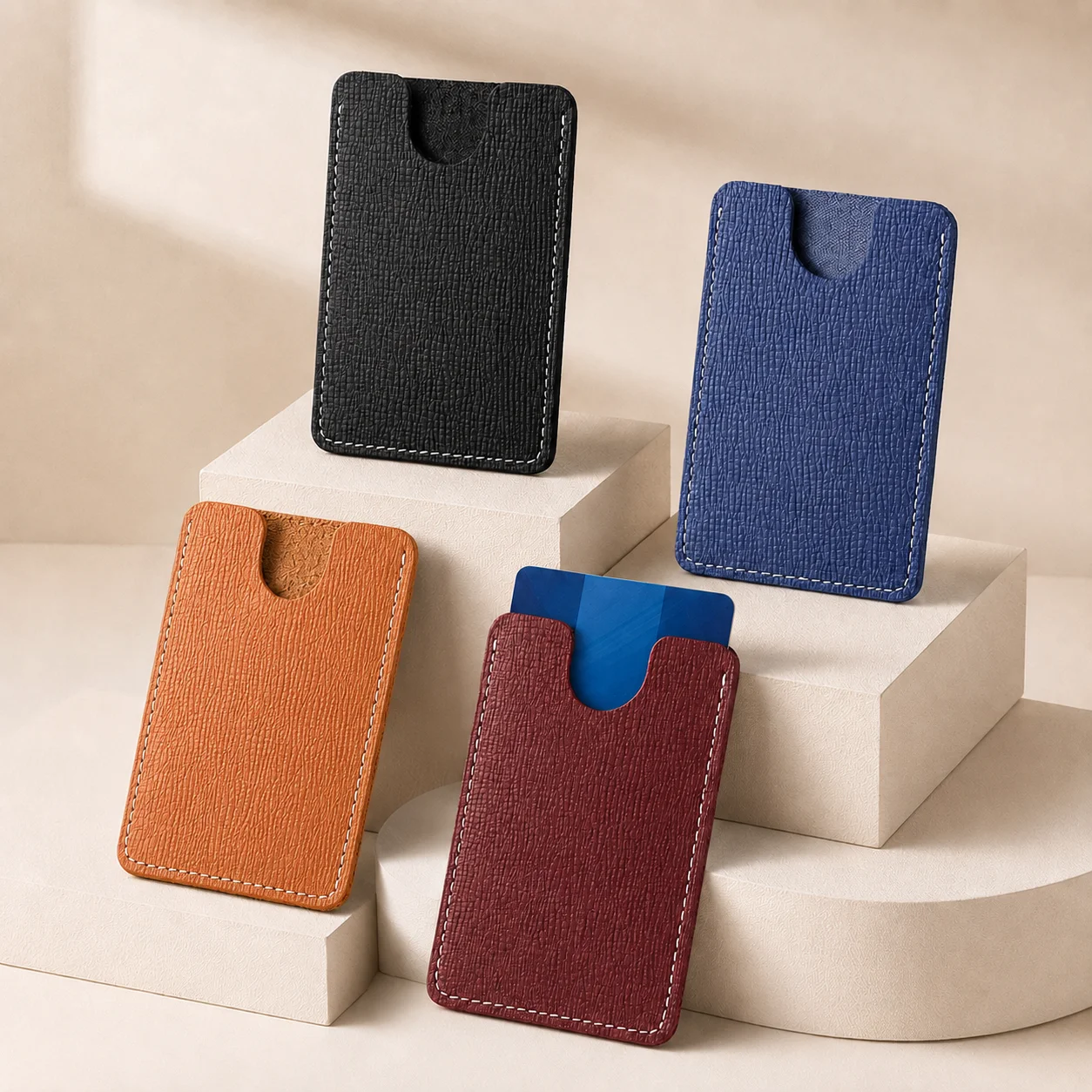 กระเป๋าใส่บัตรเครดิตหนังแท้บาง - Card Case Minimalist บทวิจารณ์และราคา