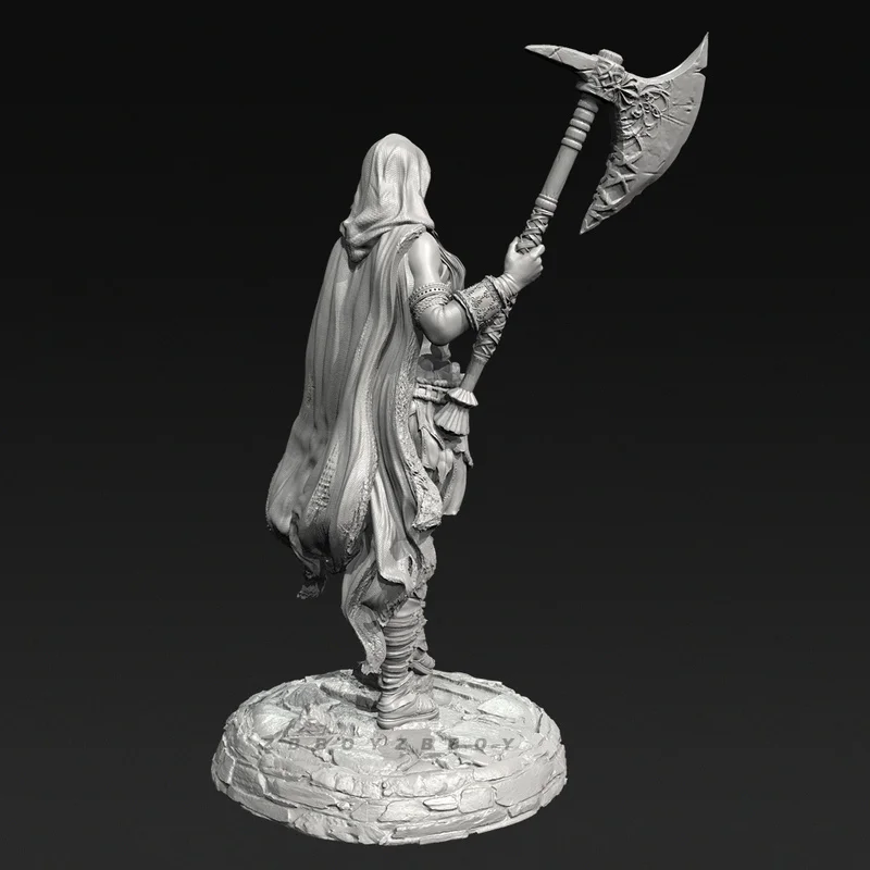 Figurine en résine Leader Tribal, 38mm 50mm 75mm 90mm, Micro Miniature Gk, modèle blanc imprimé en 3d, jouet, Kit non assemblé et non peint