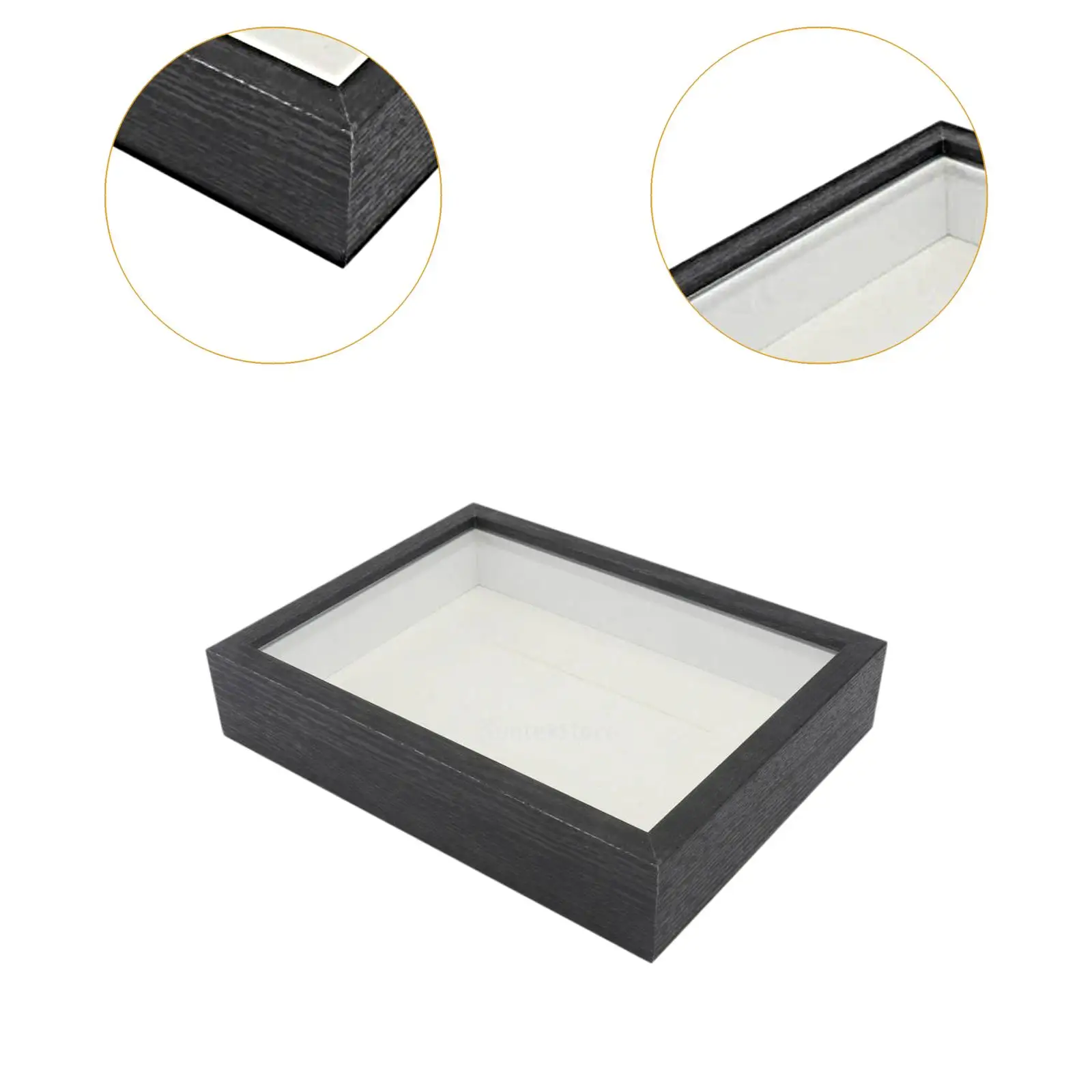 Bonne Qualité En Bois Effet Ps 3d Ombre Boîte Cadre Profond - Buy Cadre