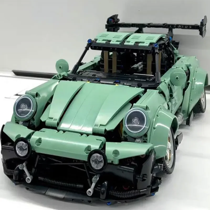 2435 pçs técnico moc 10220 pr 946 esporte 1:8 escala retro carro roadster modelo blocos de construção tijolo brinquedos para crianças meninos presente