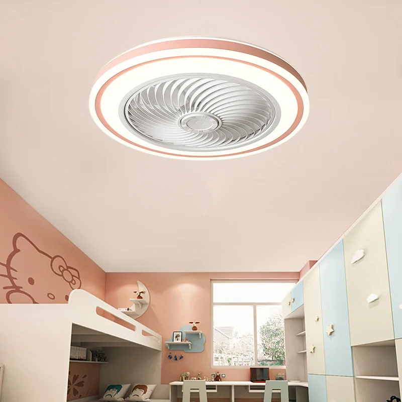 AC110V-220V LED Ceiling Fan with Light Remote Control 3-Color Ceiling Light for Bedroom Living Room Fan Lamp