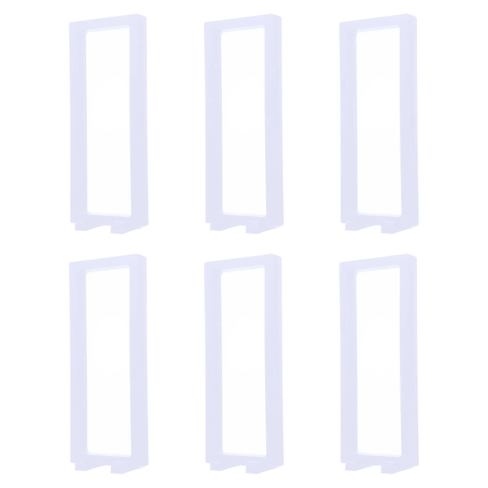 

6Sets Transparent Box for Jewelry Rings Bracelets Necklaces with Pe Film Membranes Sturdy Bottom Support