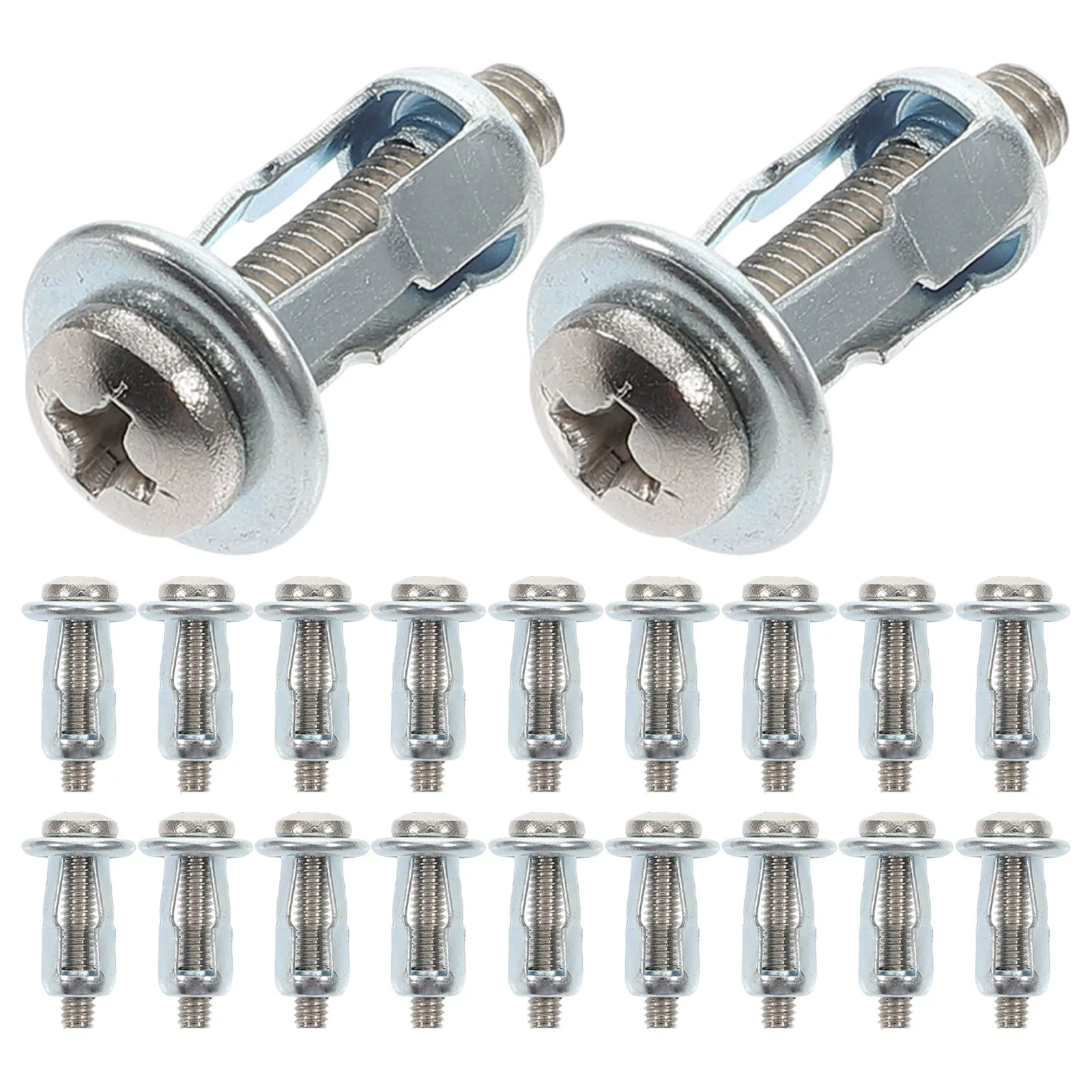 50 Sets M4x20 Petal Shape Concrete Expansion Anchor Cement Wall Screws Fastener Bolts Brick Expanded Petal Nut Anchors Kit