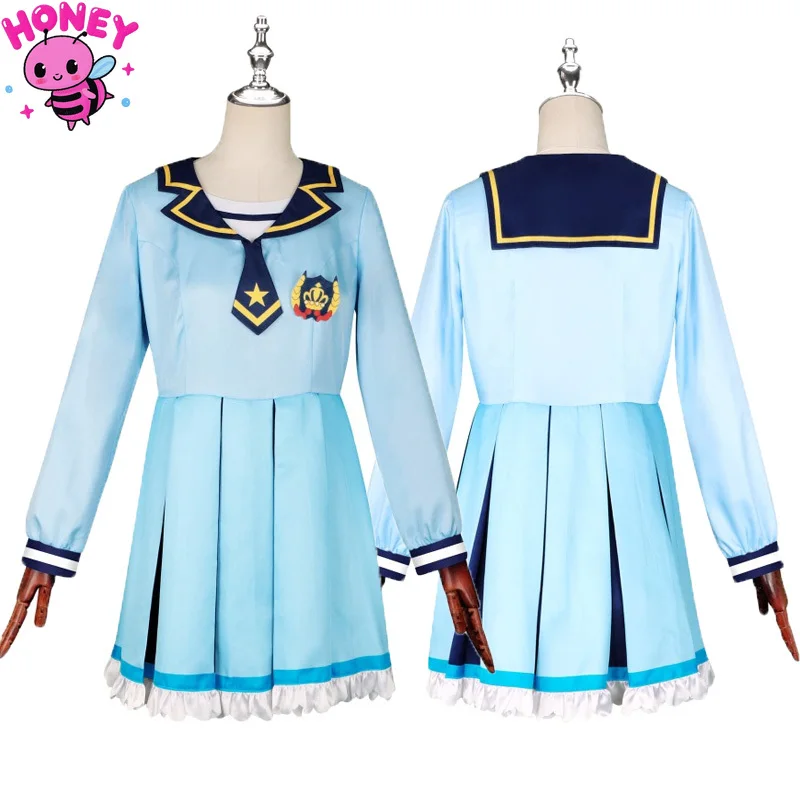 

Новый костюм для косплея Rainbow Dream, синяя школьная форма, идол, активность, косплей, длинное платье для ролевых игр, женские костюмы на Хэллоуин