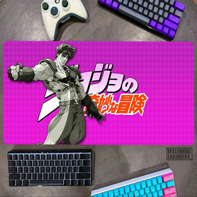 Joseph Joestar Anime JoJo Bizarre Adventure Mouse Pad Premium Mousepad Desk Mat Keyboard Gaming Mats Big Mousepepad Gamer Large