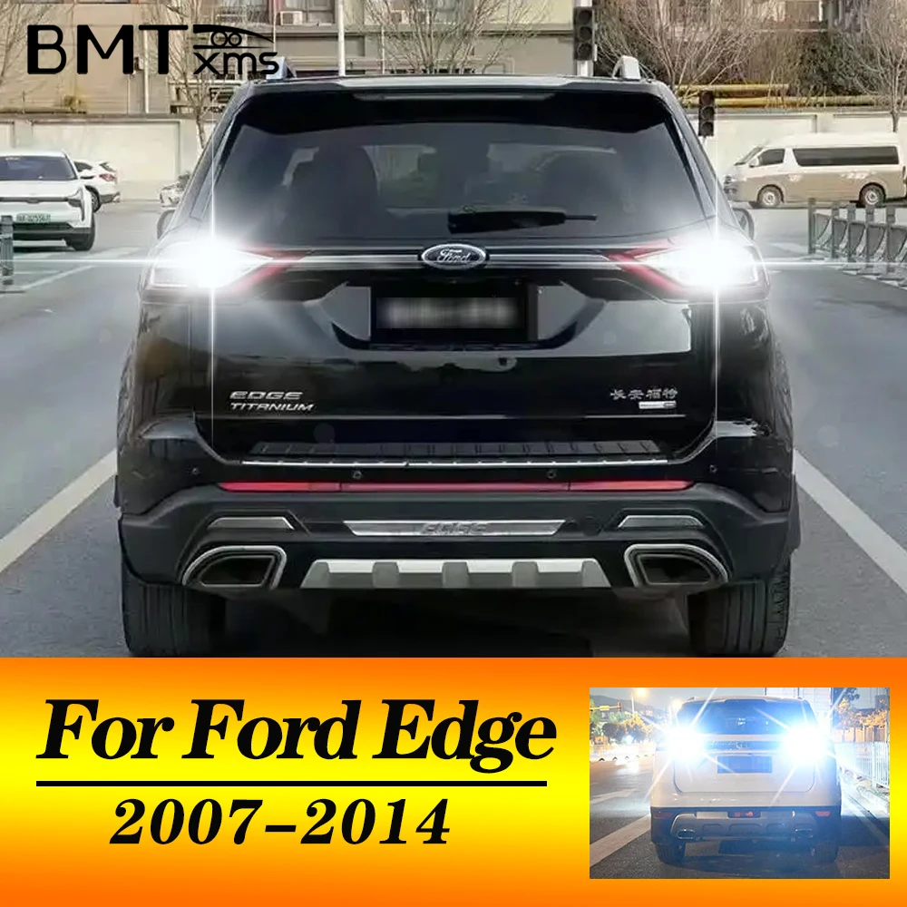 BMTxms 2PCS T15 W16W 921 LED Canbus Reverse Light Car Backup Bulbs For Ford Edge 2007 2008 2009 2010 2011 2012 2013 2014 White