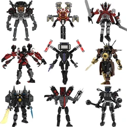 Skibidi Toilet Drill Man Block Titans Speaker Man Clock Man Clockman Tv Man Speakerman GMan New Skibidi Building Block Drillman