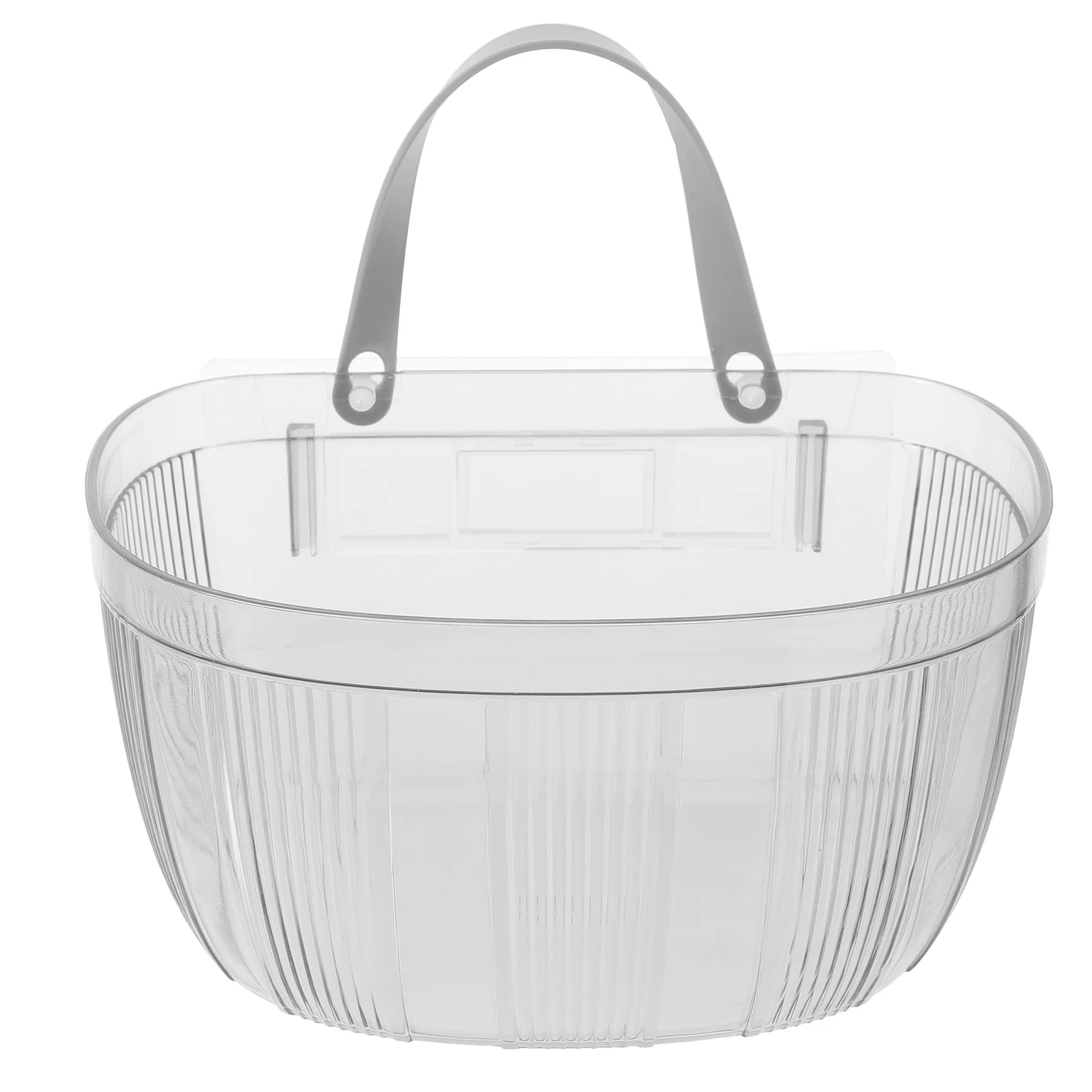

Wall Hanging Basket Storage Solution - Smooth Safe Food Grade Plastic Hanging Fruit Vegetable Basket for Kitchen Pantry