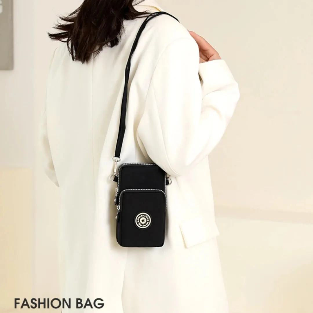 Portable Shoulder Bags Nylon Waterproof Women Mobile Phone Bags Mini Female Messenger Purse Lady Wallet Female CrossBody Bag