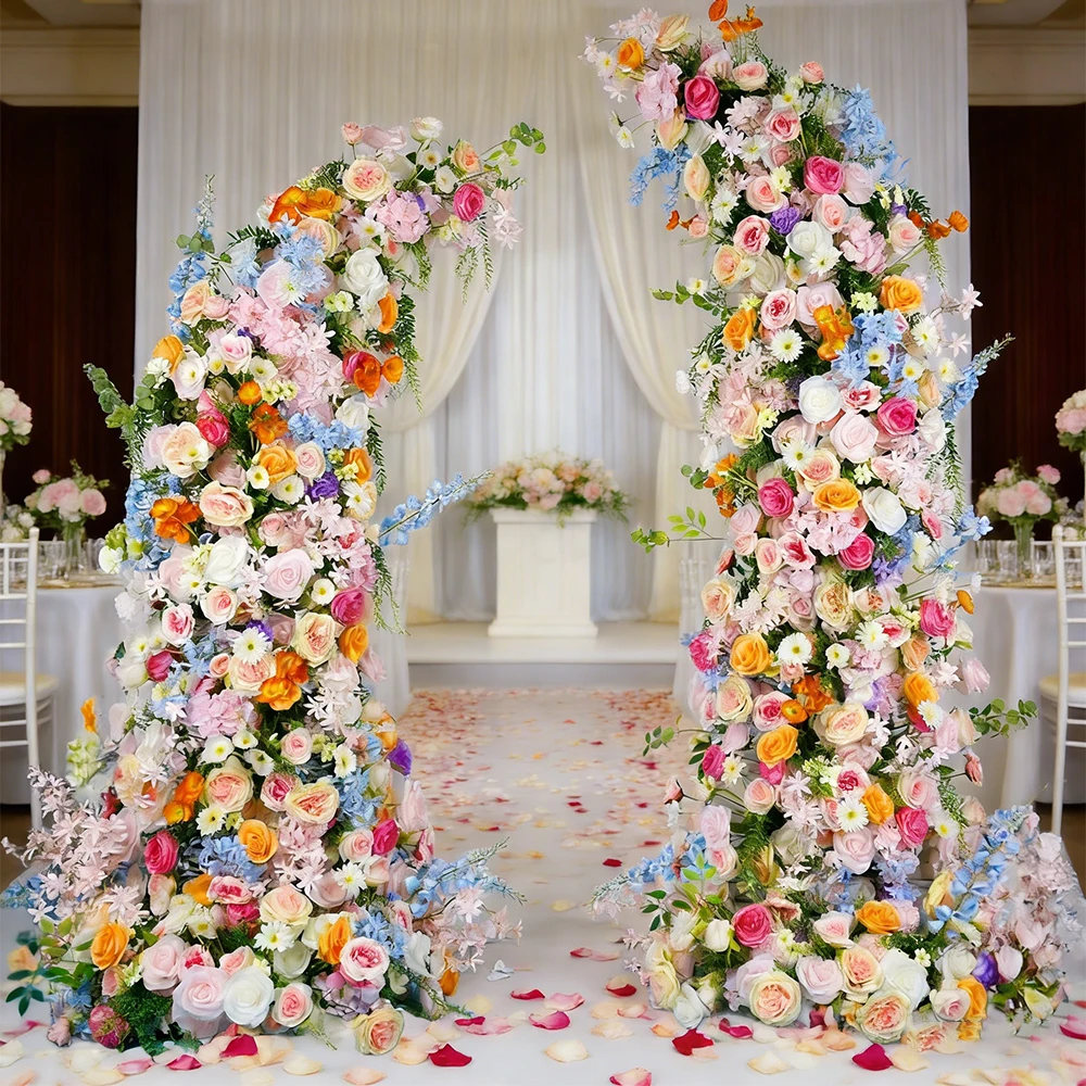 

Красочная арка из искусственных роз для свадебного декора, оформления сцены, мероприятий и витрин