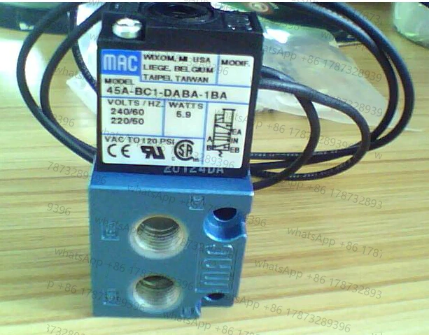 صمام الملف اللولبي الأمريكي الجديد والأصلي 45A-BC1-DABA-1BA AC220V