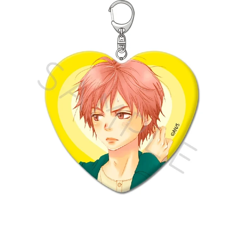 Love Teenager Comic Lovely Complex Risa Koizumi Atsushi Otani Heart Shape Acrylic Pendant Keychains Bag Decorations