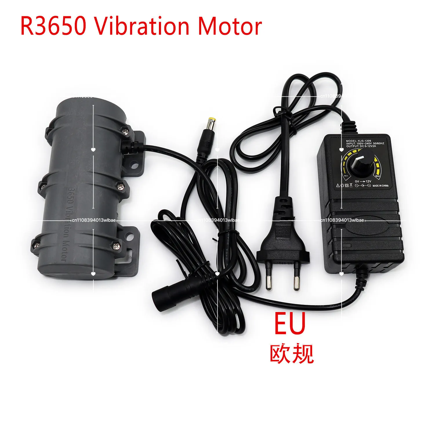 Mini Vibrating Motor 12V/24V 3800rpm 10W for Warning Systems Massage Bed Chair Speed Regulating Vibrator