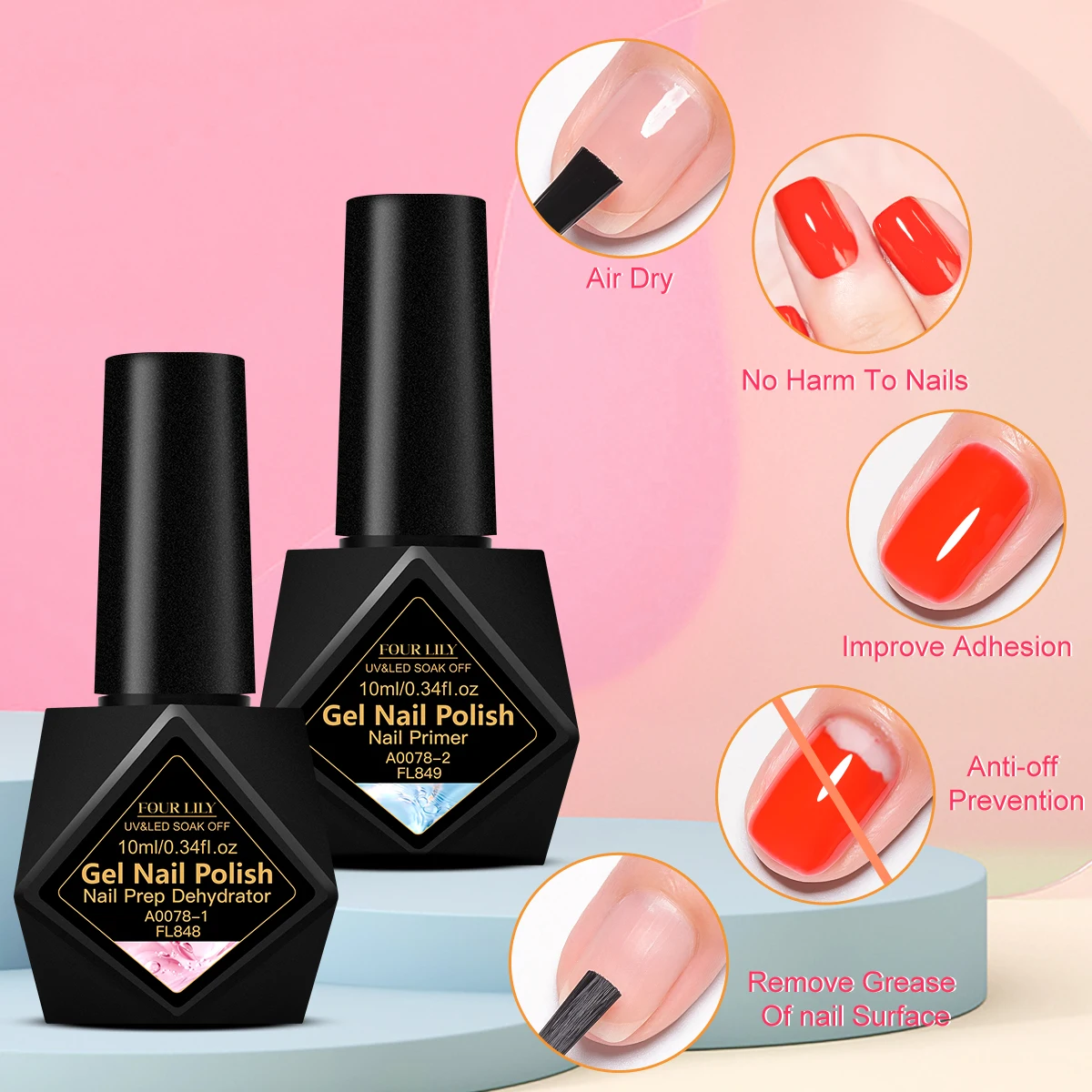 2-teiliges Nageldörrgerät-Grun – Nail Dehydrator Primer Bewertung und Preis