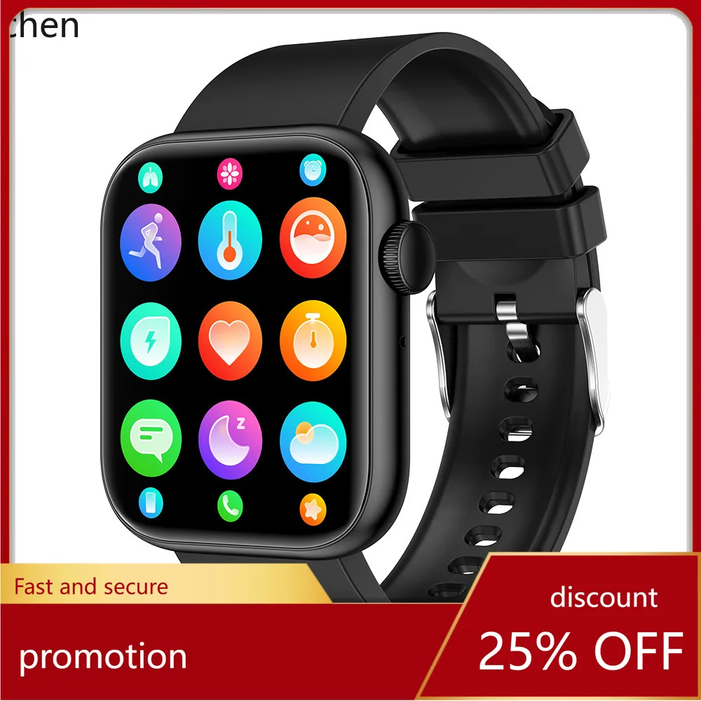 Zml smartwatch: new bluetooth calling, temperature, heart rate, blood oxygen monitoring, voice assistant, and fitness tracker