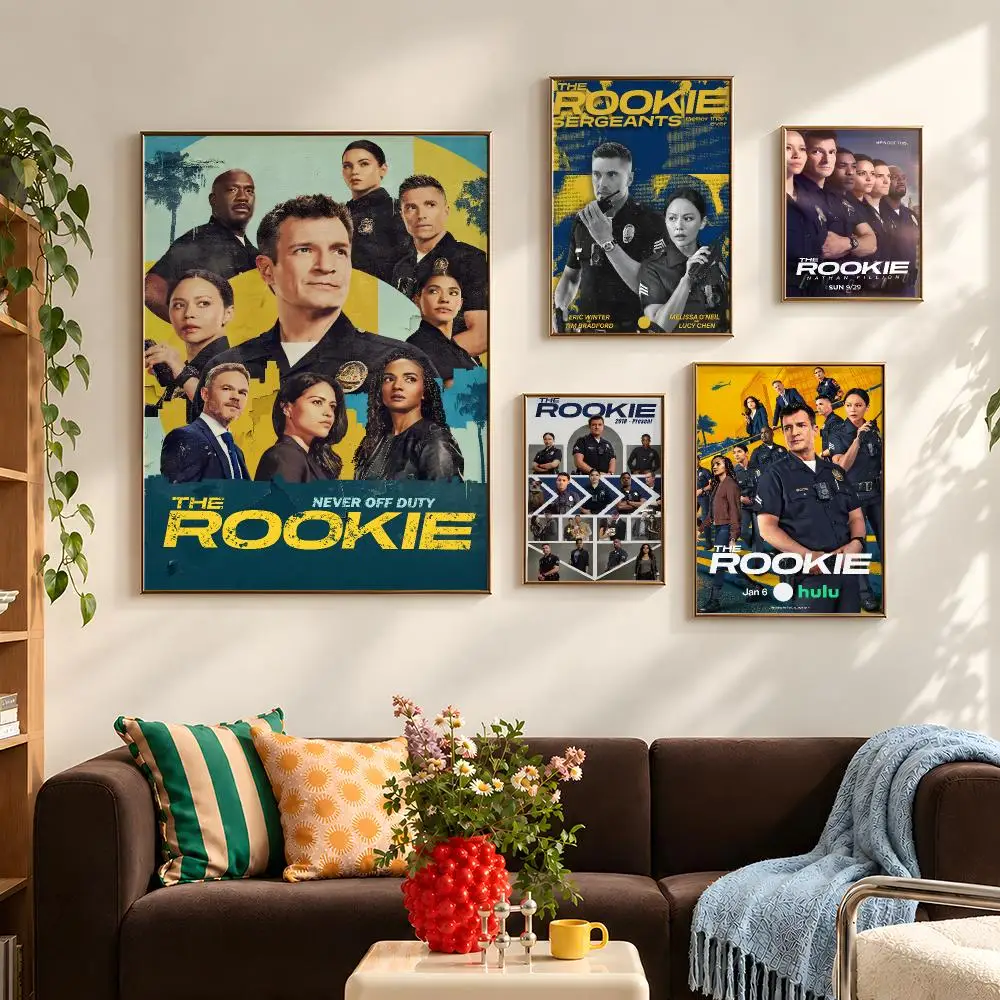 TV The Rookie Series Crime Drama Poster Self Adhesive PP Wall Art HD Gaming Room Bedroom Living Room Decor Apartment Gift