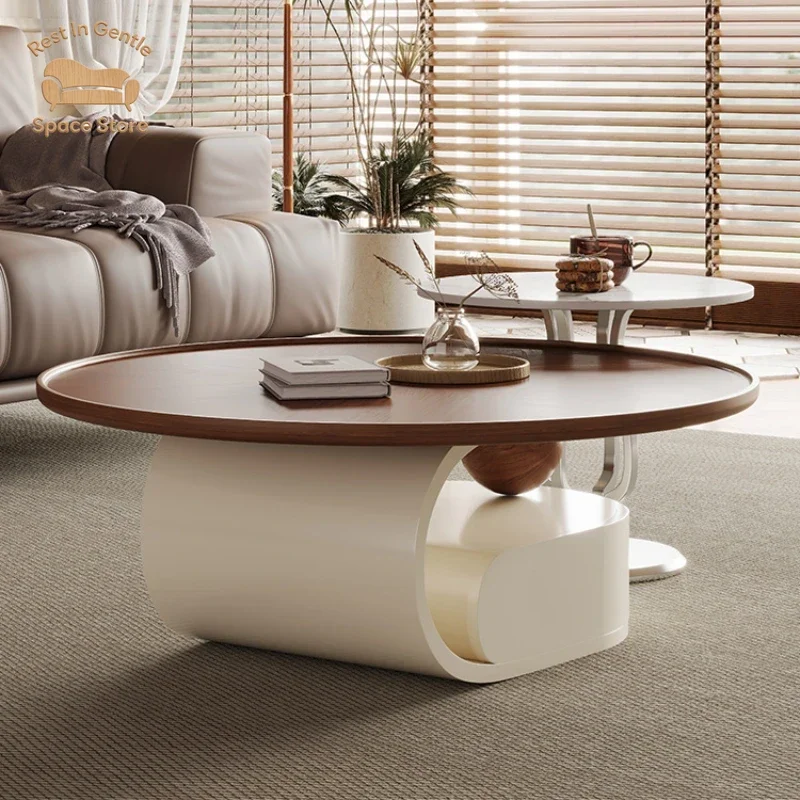 High Quality Side Table Modern Decoration Trendy Aesthetic Light Luxry Coffee Table Living Room Mesas Bajas Lounge Furniture