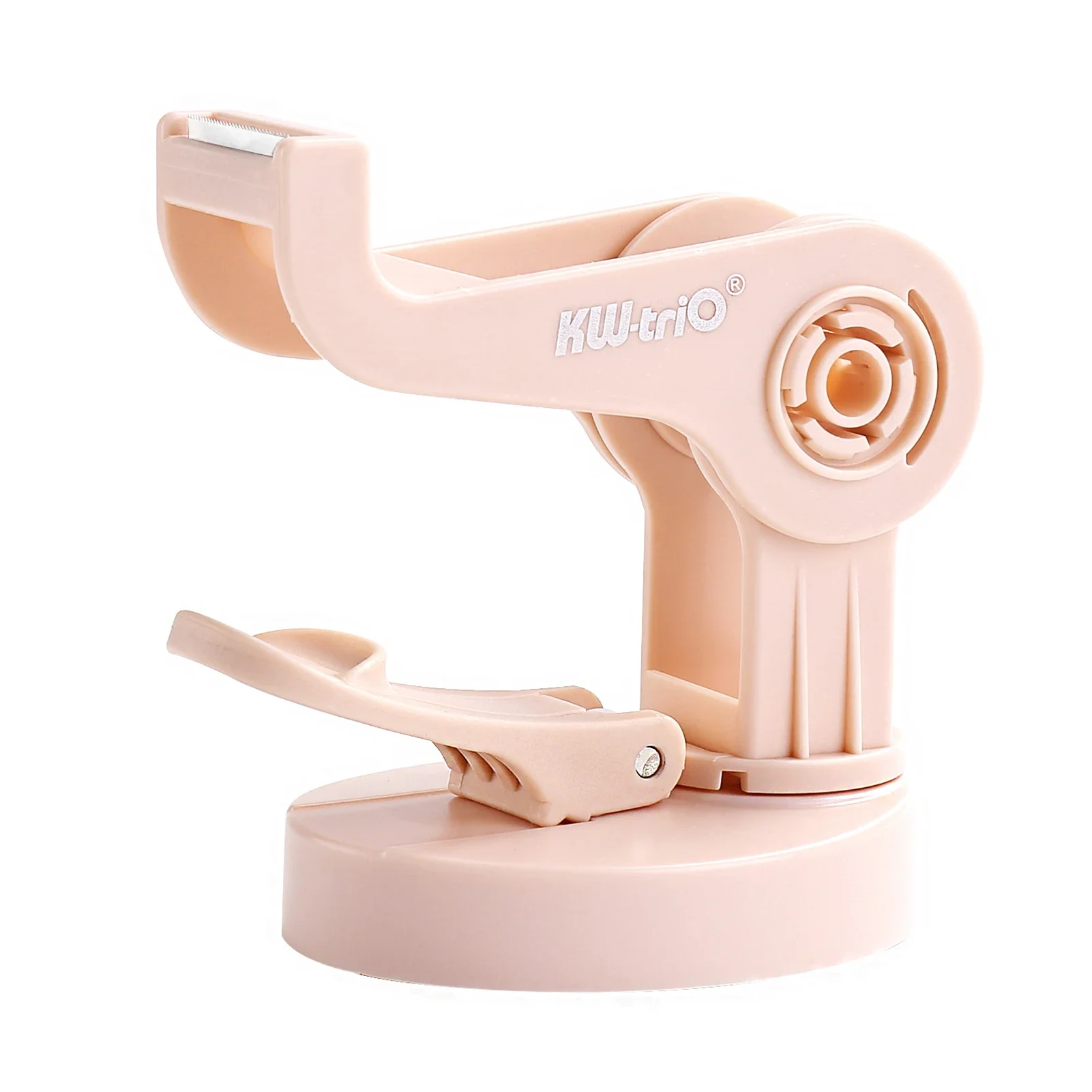Desktop Tape Dispenser 20mm Width Tape Suction Cup Type Bottom Rotation Structure Tape Cutter Packing Sealing Boxes