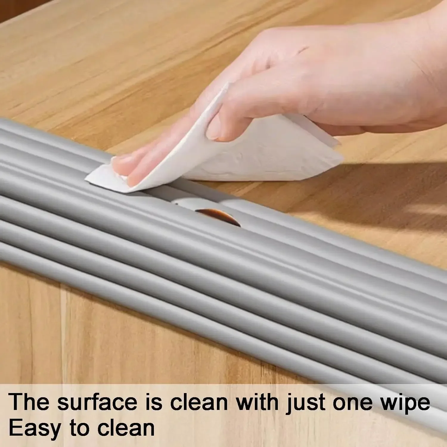 Home Bumper Strip Wide Wrapped Edge No Sticker Corner Bumper Sticker 8M Baby Safety Table Corner Protector Thickened Traceless