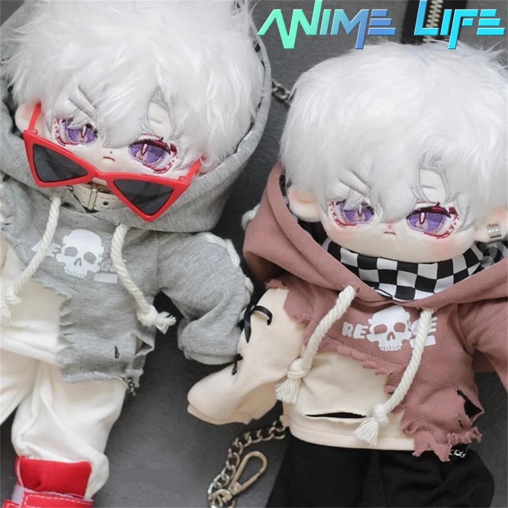 Original Skull Hoodie Handsome Cool Suit For 30cm Doll Toy Costume Clothes Cosplay CP Kids Gift Cute