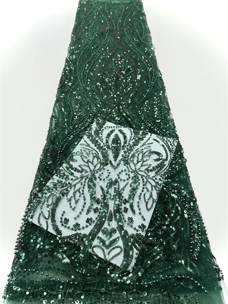 2025 شمسيّة دانتيل عالية الجودة أحدث الترتر الأفريقي أقمشة الدانتيل التطريز مطرز شبكة النسيج 5 ياردة للنساء فستان حفلات الزفاف