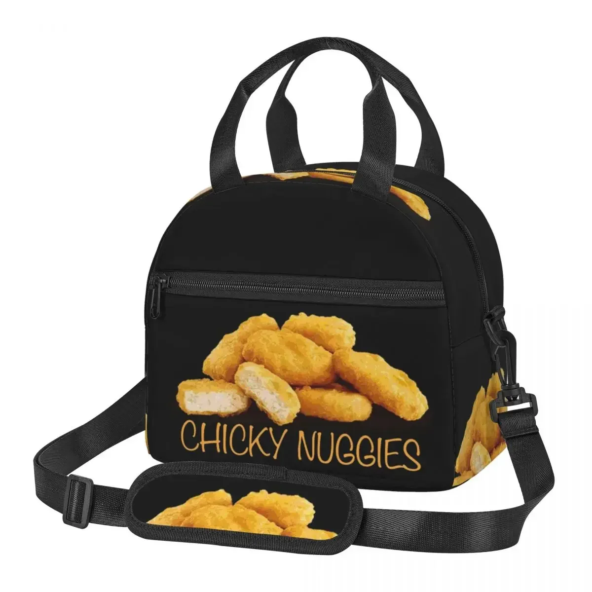 

Сумки для обеда Tasty Chicken Nuggets, изолированная коробка для бенто, водонепроницаемая сумка для обеда, сумки для пикника, сумка-холодильник для женщин и детей