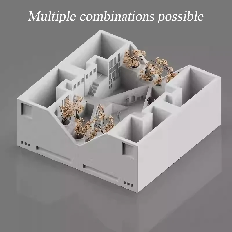 Concrete original designer pen holder personalized architectural industrial style, can be displayed in multiple combinations