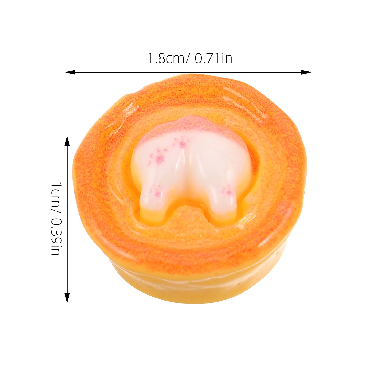 10 قطعة دمية المنمنمات الغذاء فطائر البيض الصغيرة واقعية التظاهر اللعب زينة اكسسوارات المطبخ DIY بها بنفسك المشهد الصغير الغذاء #3