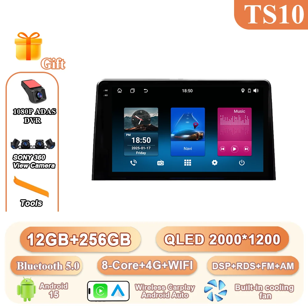 Android 15 Carplay Autoradio Stereo Voor Citroen Berlingo 2019 Peugeot Partner Rifter 2020 Voor Opel Combo Multimedia Video Player