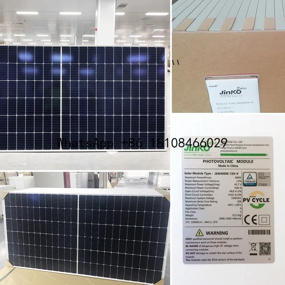 Jinko Bifacial A Grade Solar Panel 530W 540W 550W 580w Purchase N Type Solar Photovoltaic Panels Installation For Home