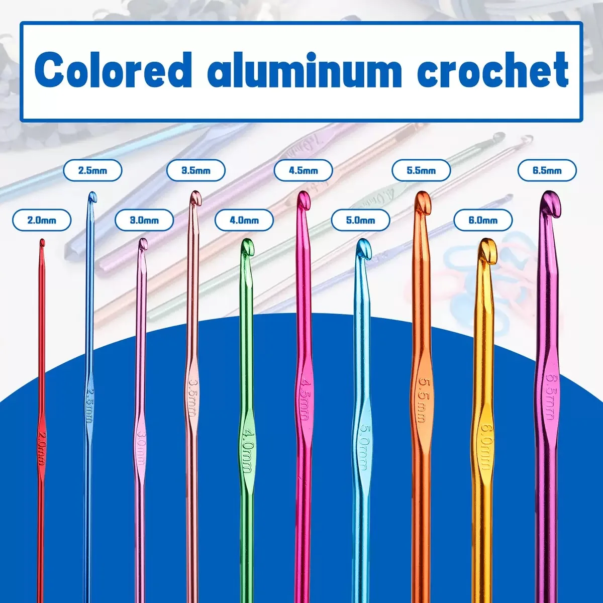 100 قطعة مجموعة أدوات الحياكة Hakpen جودة عالية استيراد معدات الحياكة مجموعة أفضل بائع جميلة الخياطة إبرة طقم تطريز