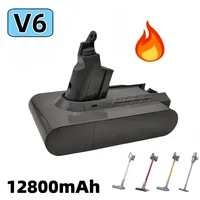 12800mAh V6 Rchargeable Lithium-ion Battery Suitable for Handheld Vacuum Cleaner Batteries Such as SV09 SV10 and SV11