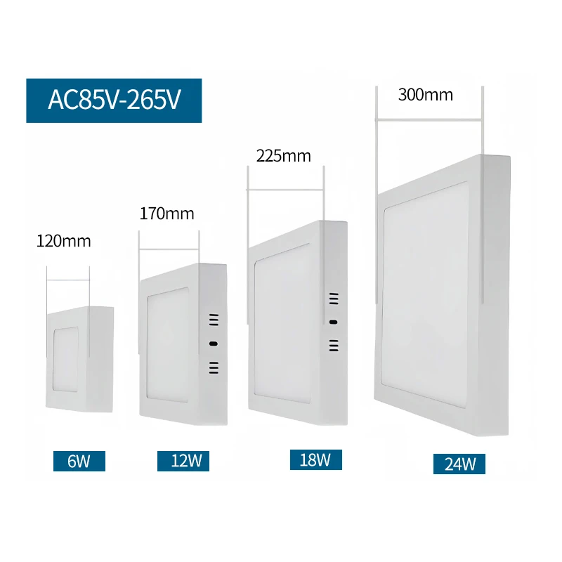 Oprawa LEDOpen-Mounted Downlight Ultra-Thin Panel Light Stałoprądowy dziurkacz Bezpłatna dekoracja domu Przedpokój Korytarz Hotel Inżynieria