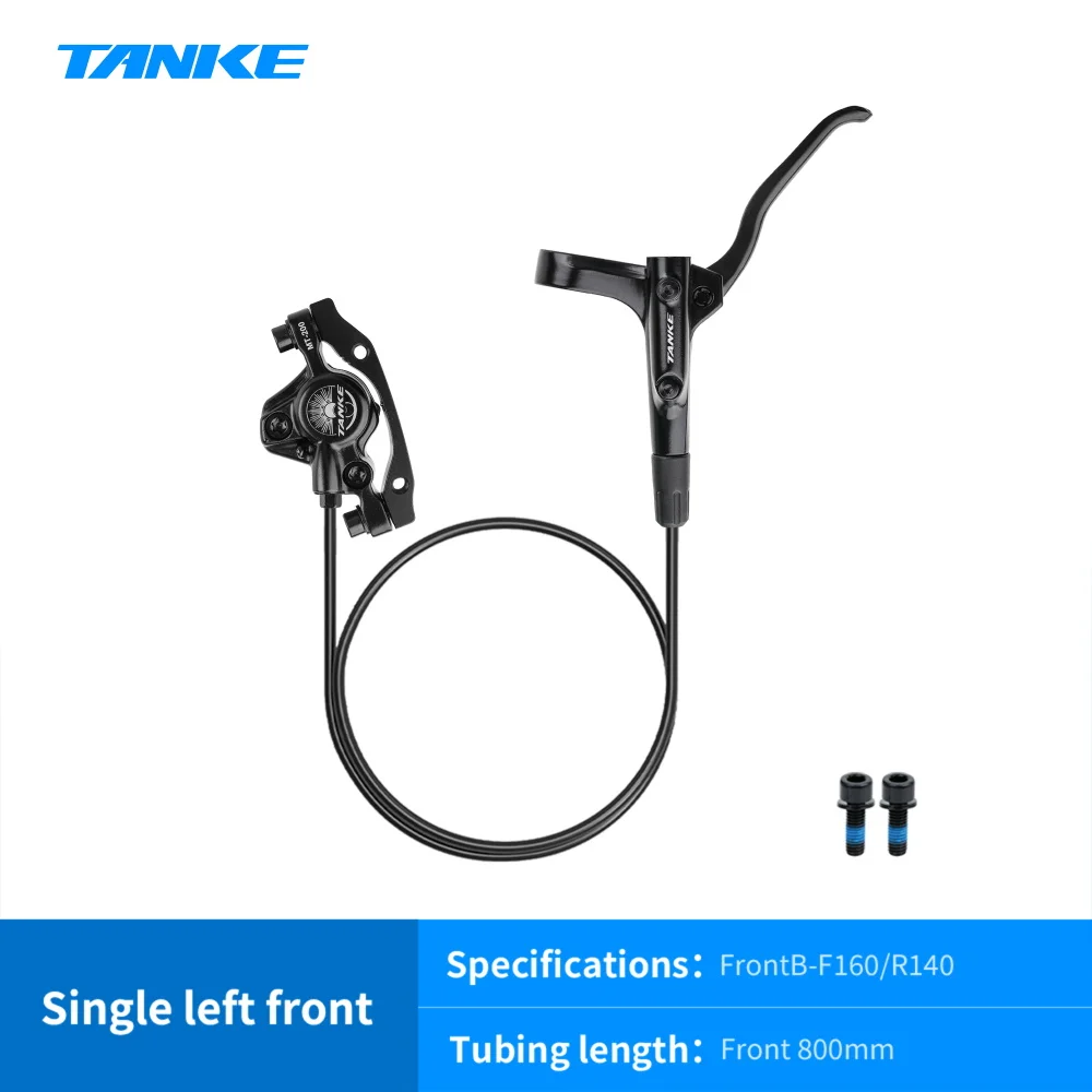 TANKE MT200 Fiets Hydraulische Schijfrem MTB Rem BL BR 800/1600mm Fietsrem 2 Zuiger 3 Vinger Stalen hendel Fietsonderdelen Upgrade
