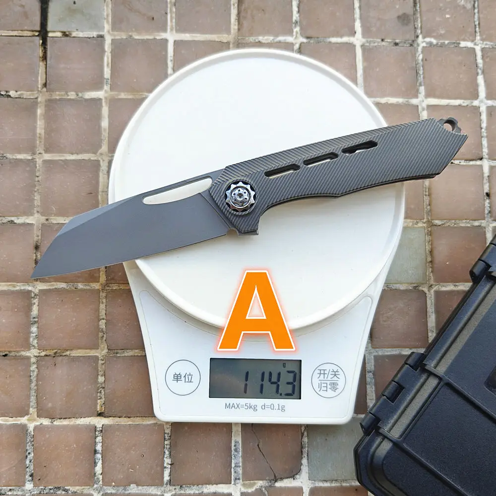 JUFULE Neutralizer Folding Knife Titanium Handle 60+ HRC 154CM Steel Ceramic Bearing Pocket EDC Tool Hunting Camping Outdoor