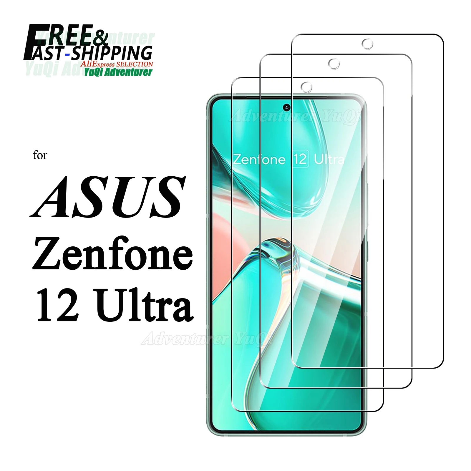 

Screen Protector For ASUS Zenfone 12 Ultra Tempered Glass NOT Full Cover HD Crystal 9H Anti Scratch Case Friendly